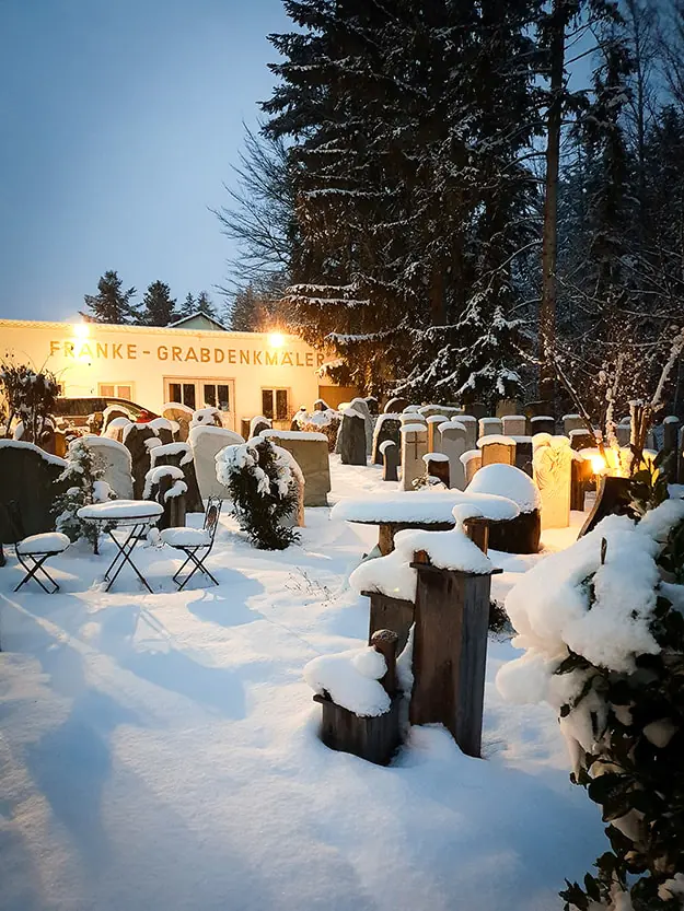 Franke Naturstein im Winter